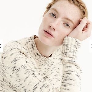 J.Crew Speckled cotton sweater-H4658-SKY CABANA